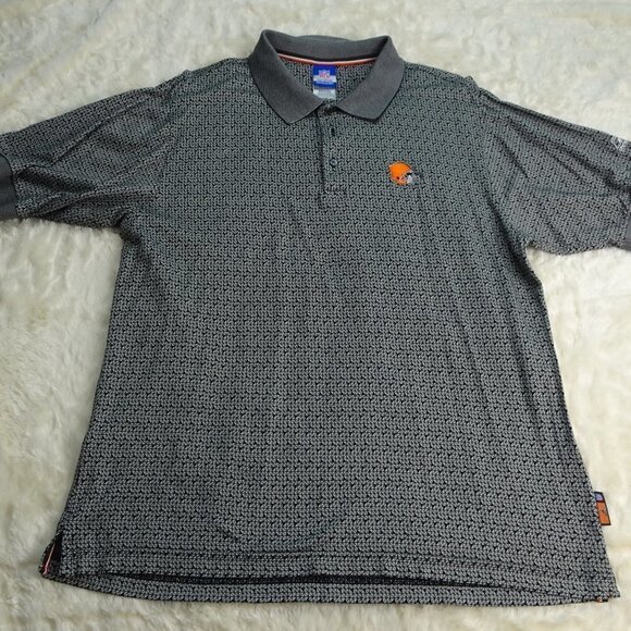 NFL Cleveland Browns Reebok Polo Shirt Size Large - Picture 1 of 10